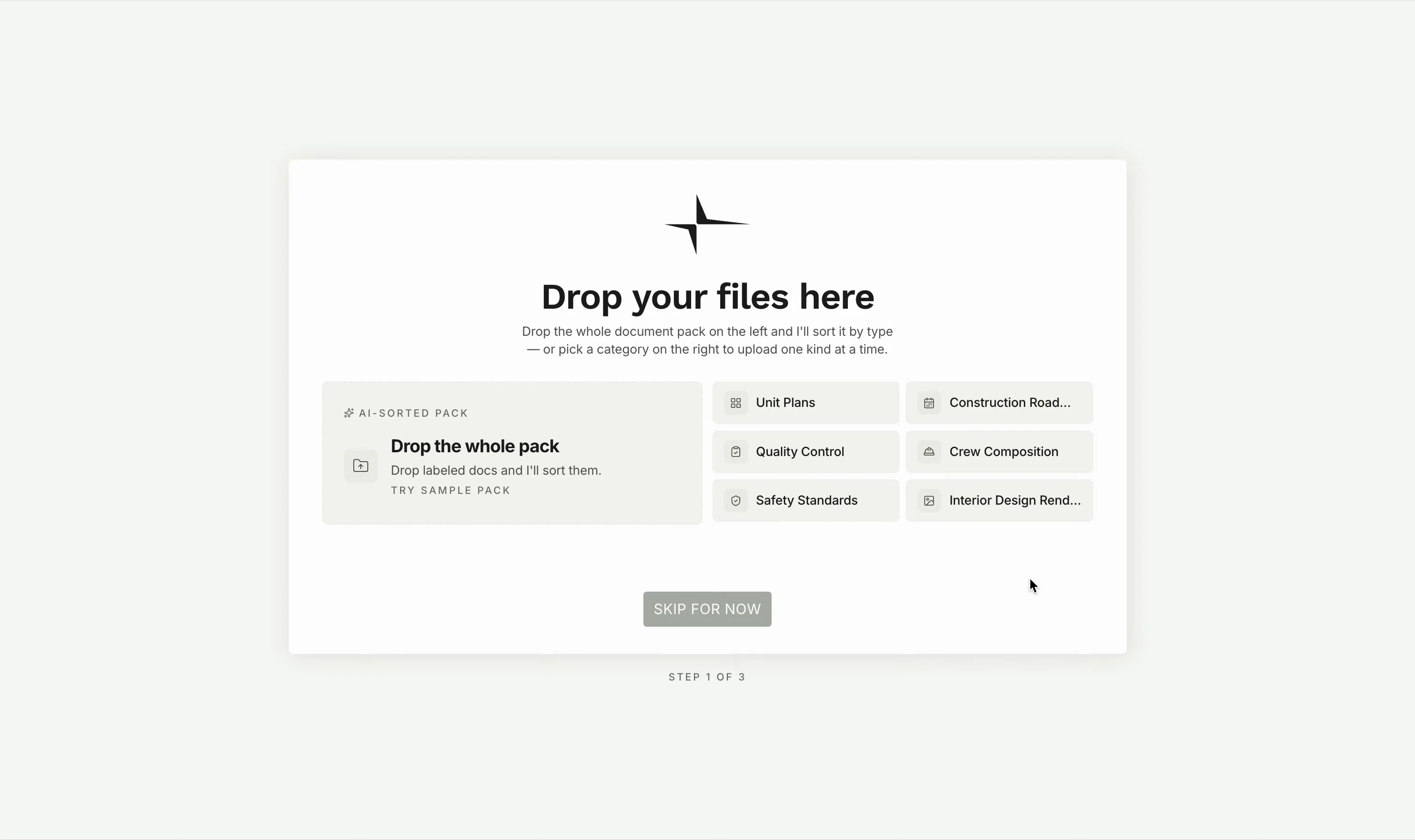 Onboarding, documents to workspace
